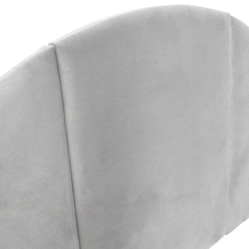 NoSom Upholstered Velvet Sound Reducing Panel Arched Headboard On