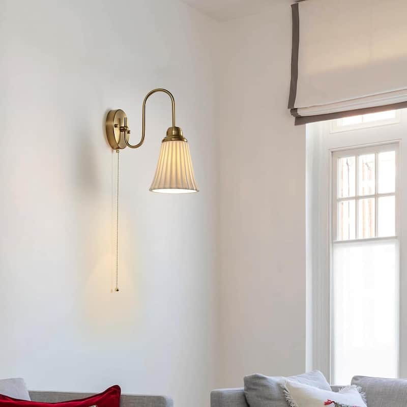 Set of 2 wall light amber bathroom light glass bedroom roome
