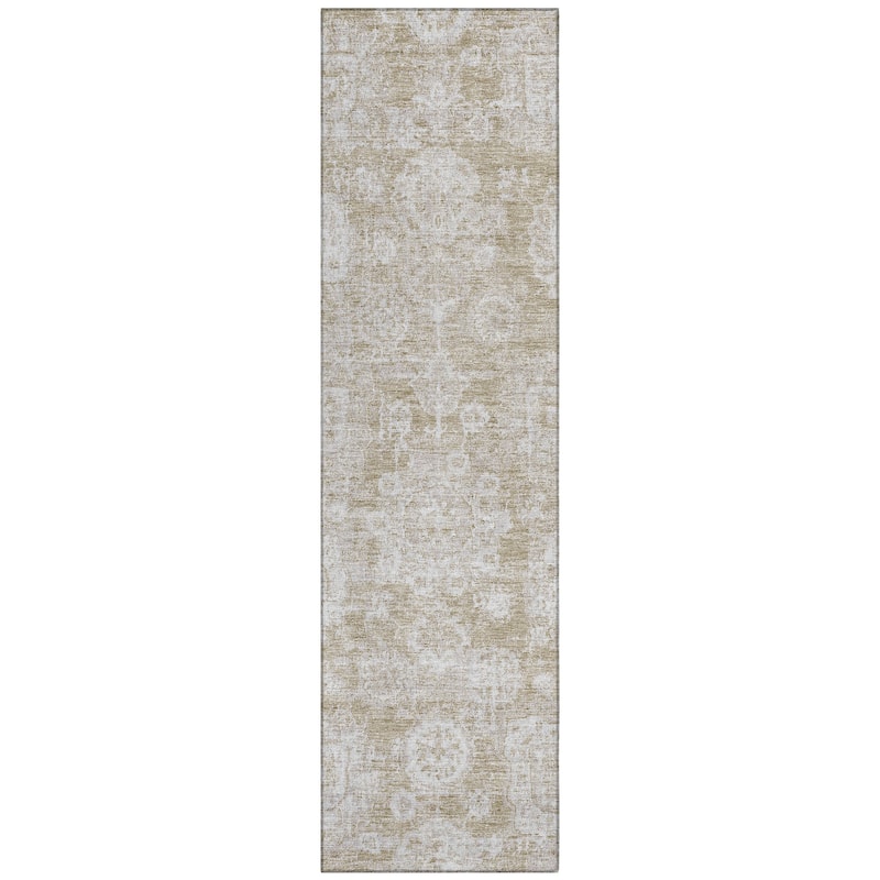 Machine Washable Indoor/ Outdoor Chantille Vintage Persian Rug