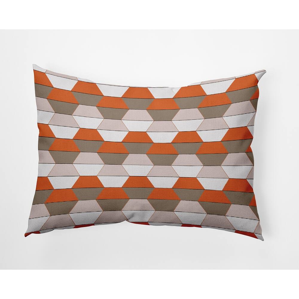 Hex Pattern Indoor/Outdoor Throw Pillow