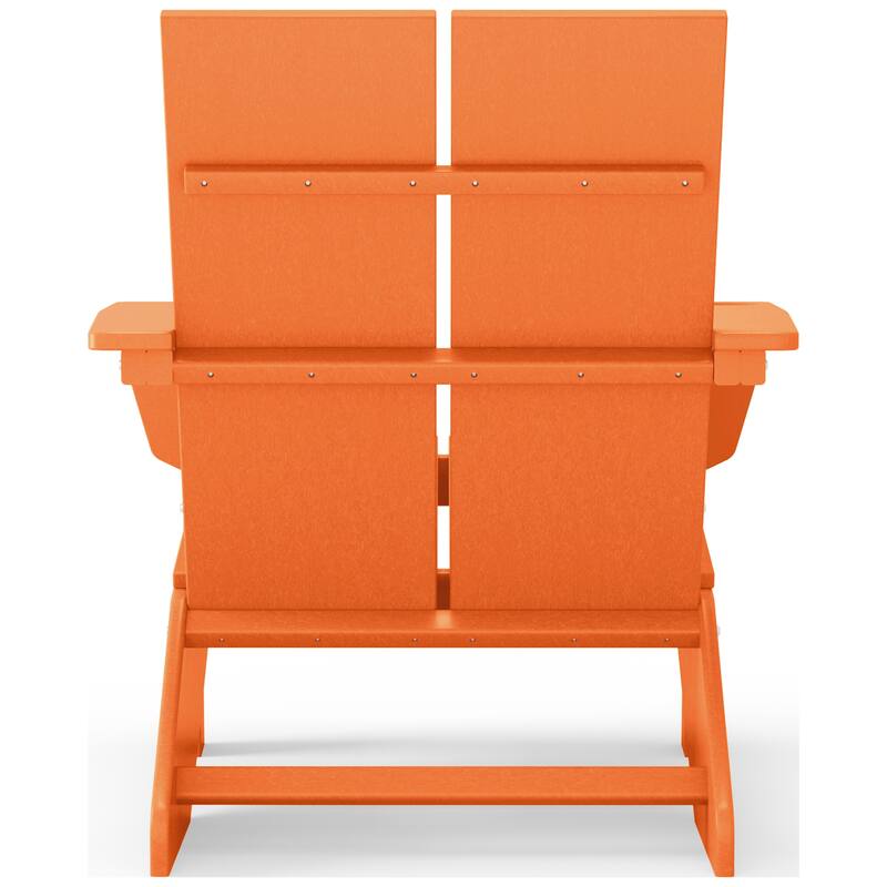 Coastin Modern Poly Adirondack Chair (Set of 4), Black