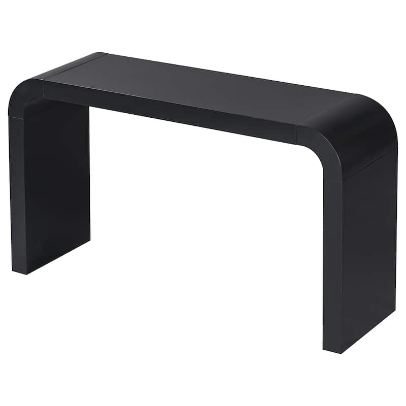 Curved Console Table Narrow Entryway Side Table Living Room Accent Table