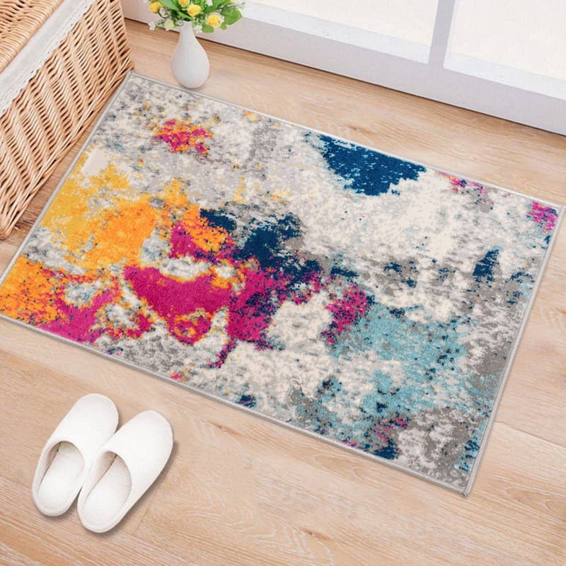 World Rug Gallery Abstract Contemporary Area Rug - 2' x 3'