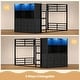 preview thumbnail 40 of 41, Twin Size Low Loft Bed 6 Fabric Storage Drawers LED Lights Twin Over Twin Bunk Bed