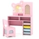 preview thumbnail 13 of 20, Costway Kids Vanity with Lights with 5 Drawers & 2 Compartments, - See Details