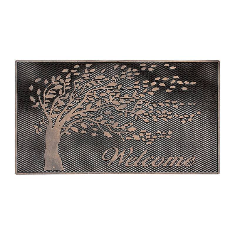 A1HC Rubber Pin 18” X 30” for Outdoor Entrance, Fun Designed Floor, Welcome Mats for Front Door Indoor Non-Slip Backing