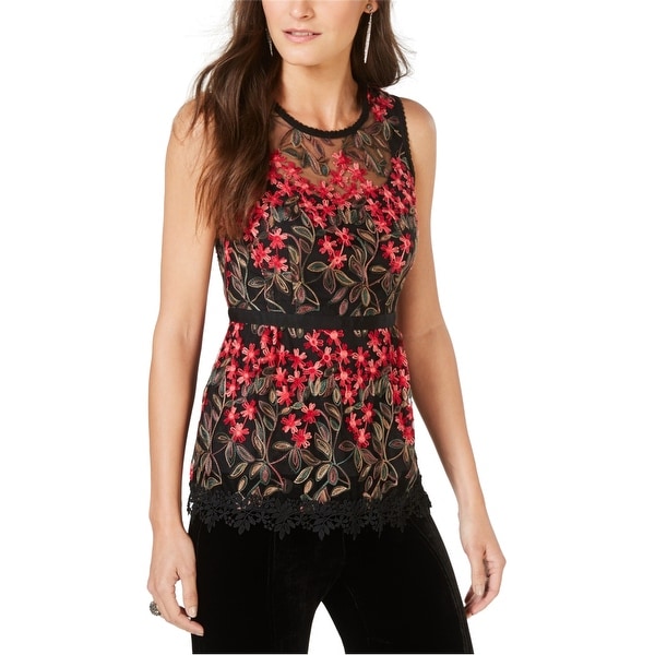 Mesh pullover blouse Outlet
