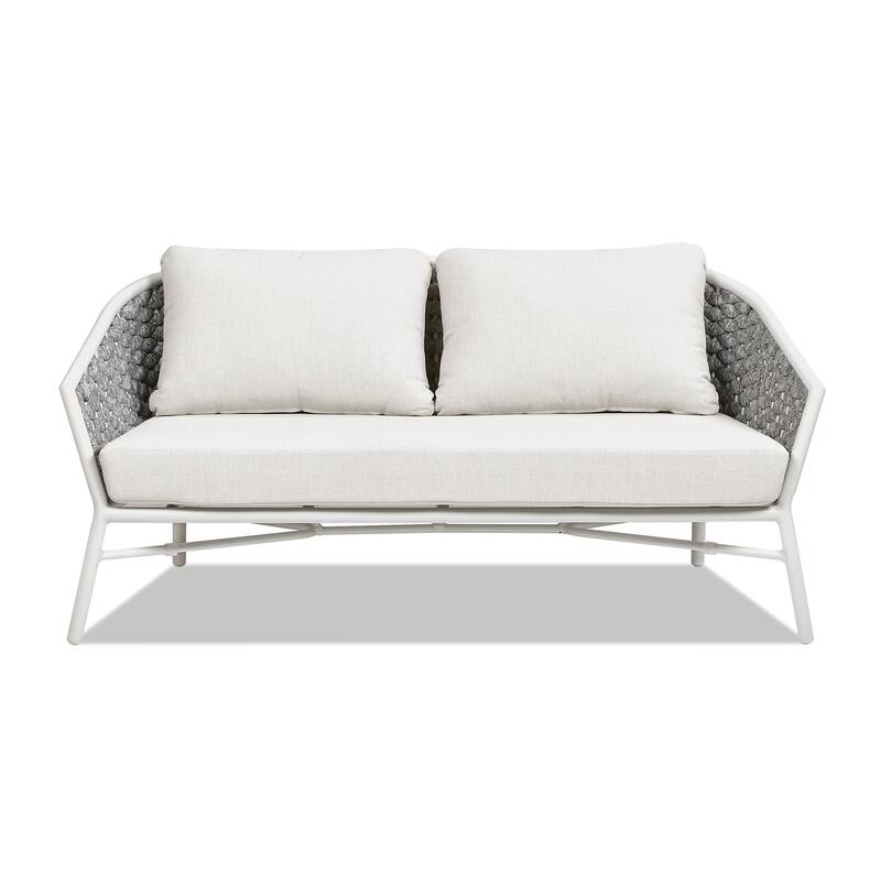 Rowan 63.5" Patio Sofa - Optic White