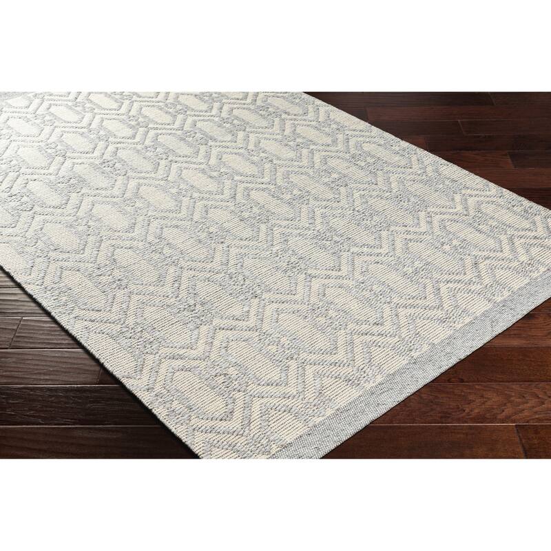 Nabin Handmade Geometric Wool & Recycled PET Area Rug