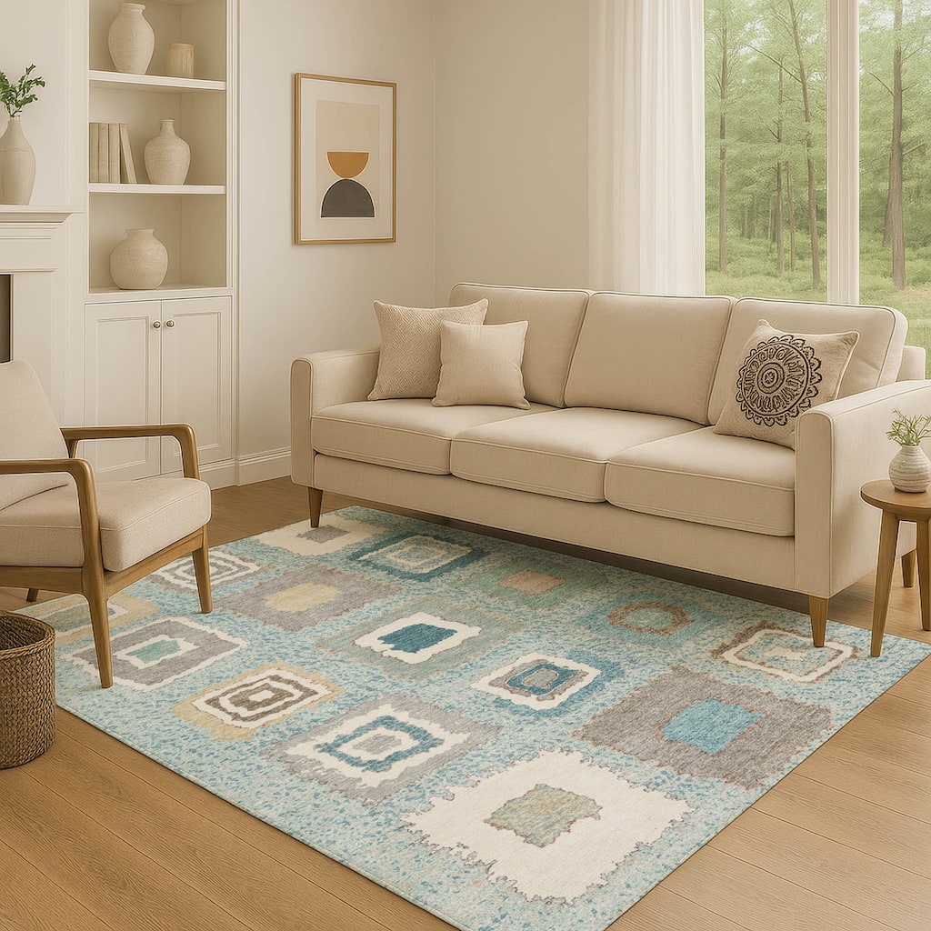 Premium Washable Super Soft Global Diamonds Mayfield Rug