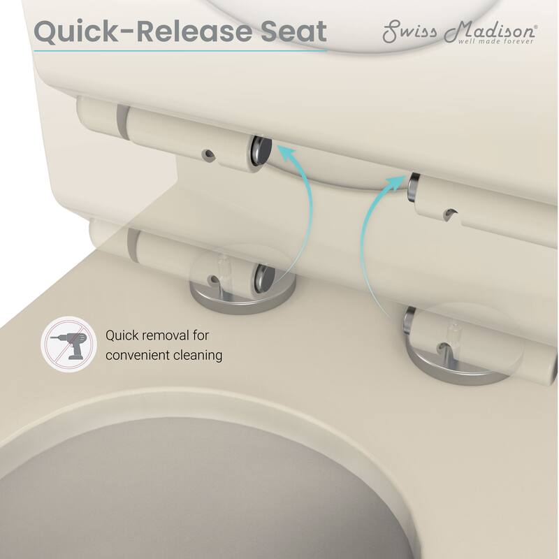 Concorde One Piece Square Left Side Flush Handle Toilet 1.28 gpf