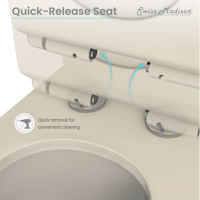 Swiss Madison SM-1T112 Ivy One Piece Dual Vortex 1.1/1.6 GPF Toilet