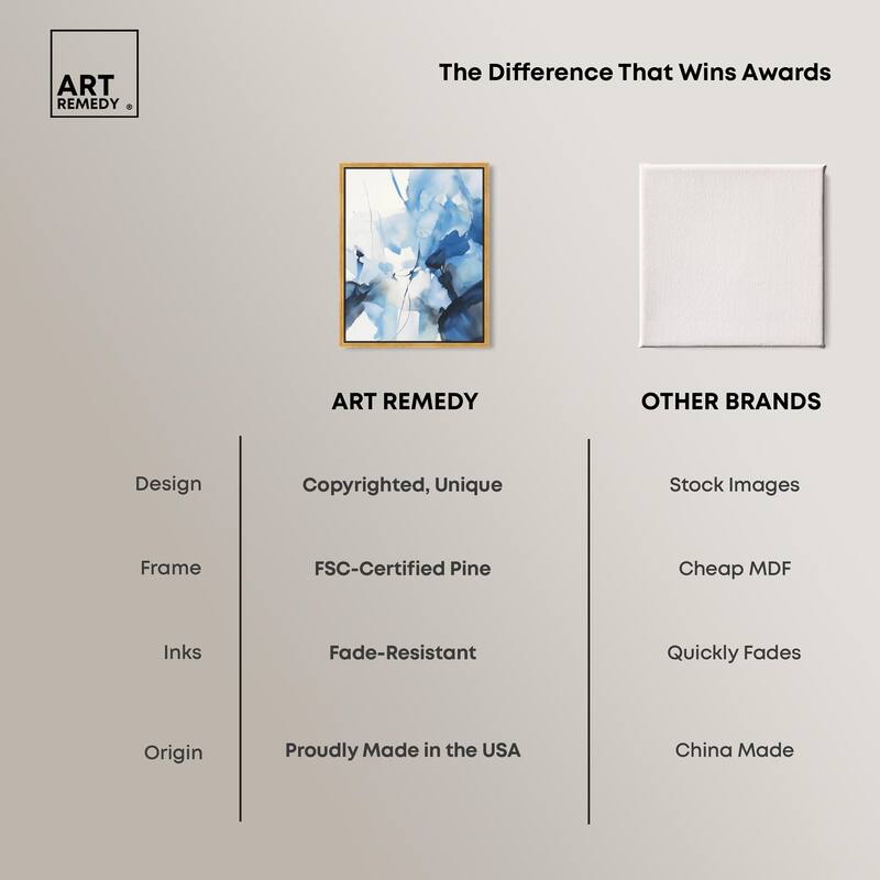 Fleur Bleue II Canvas by Art Remedy