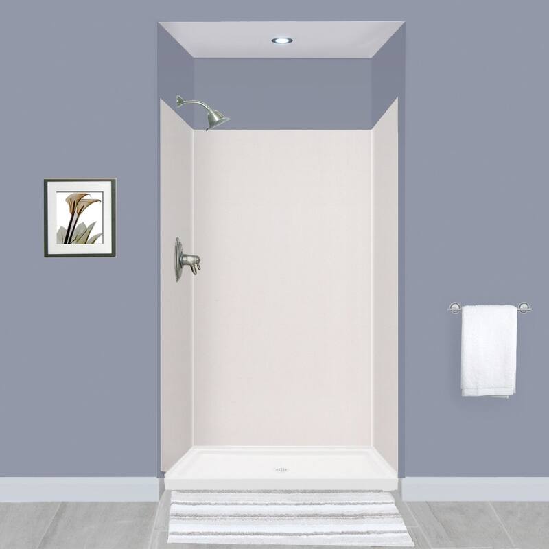 Transolid Expressions 36-in X 48-in X 72-in Glue to Wall Shower Walls - 48" x 36" x 72" - 48" x 36" x 72"