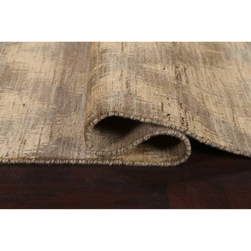 Geometric Gabbeh Kashkoli Wool Runner Rug Hand-knotted Oriental Carpet - 2'6" x 10'9"