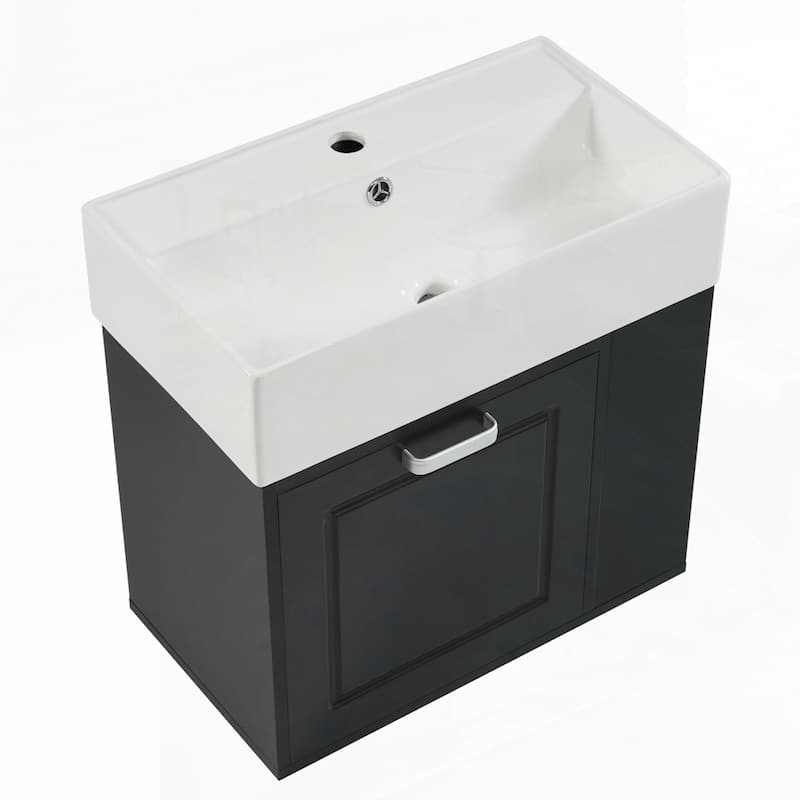 21.8 inch Wall Mounted Floating Cabinet Bathroom Vanity with Sink