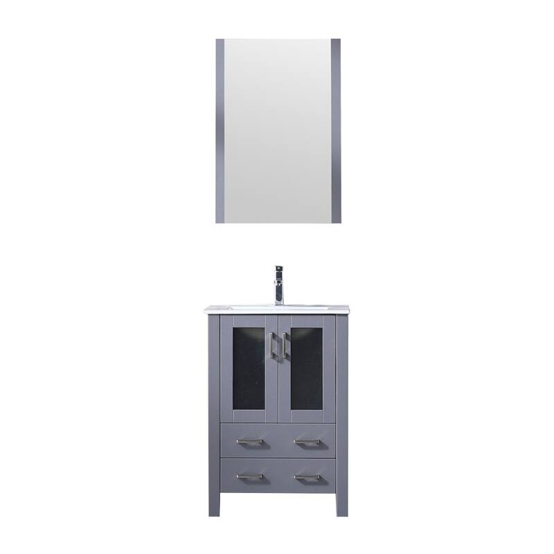 Lexora Volez 24 inch single Bathroom Vanity Complete Set With Faucet