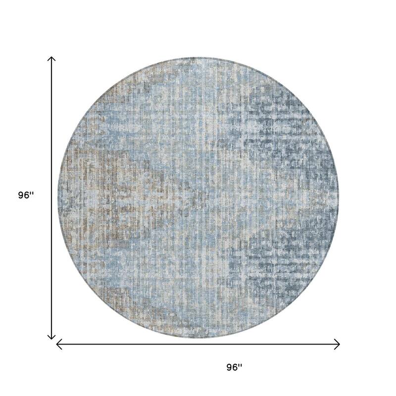 HomeRoots Geometric Transitional Rectangle Outdoor Rug