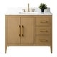preview thumbnail 103 of 128, Vanity Art 42" Single Sink Bathroom Vanity Cabinet with Engineered Marble Countertop