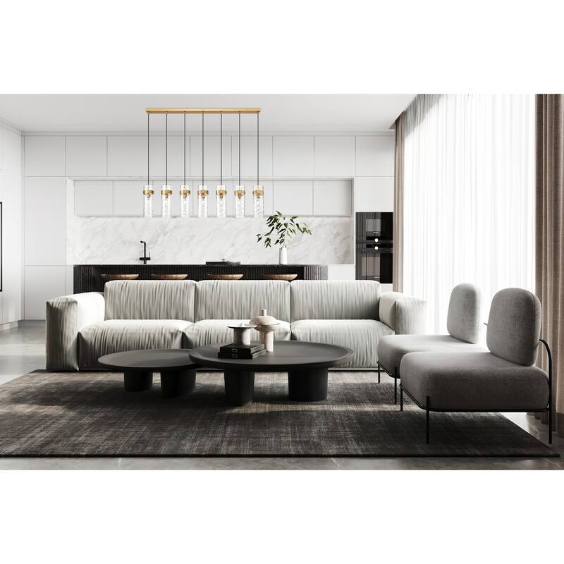 Z-Lite 7002P5-7L Fontaine 7 Light 57" Wide Linear Chandelier