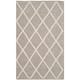 SAFAVIEH Handmade Natura Qiong Wool/ Viscose Trellis Rug - 3' x 5' - Grey