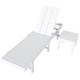 preview thumbnail 78 of 113, Shoreside Modern Poly Eco-Friendly All Weather Reclining Chaise Lounge With Wheels and Side Table (2-Piece Set)