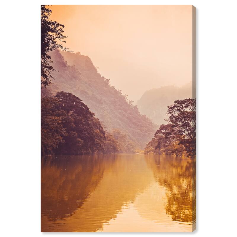 Wynwood Studio Canvas Nature and Landscape Warm Stillness Brown and Modern & Contemporary Wall Art Canvas Print