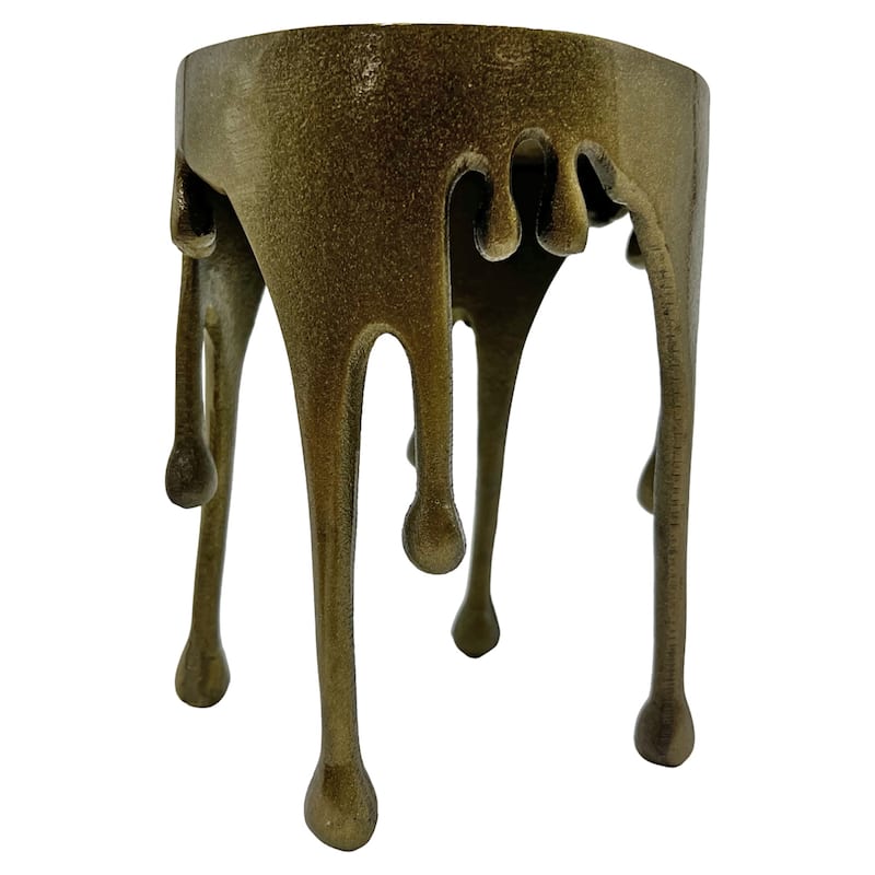 Decorative Handmade Aluminum Modern Candle holder in Brass