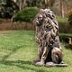 preview thumbnail 43 of 55, Glitzhome MGO Majestic Sitting Guardian Lion Statues Porch Sculpture Outdoor Indoor Set of 2