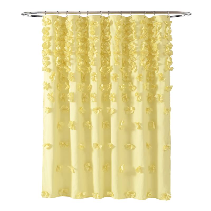 Lush Decor Riley Hand Crafted Shower Curtain