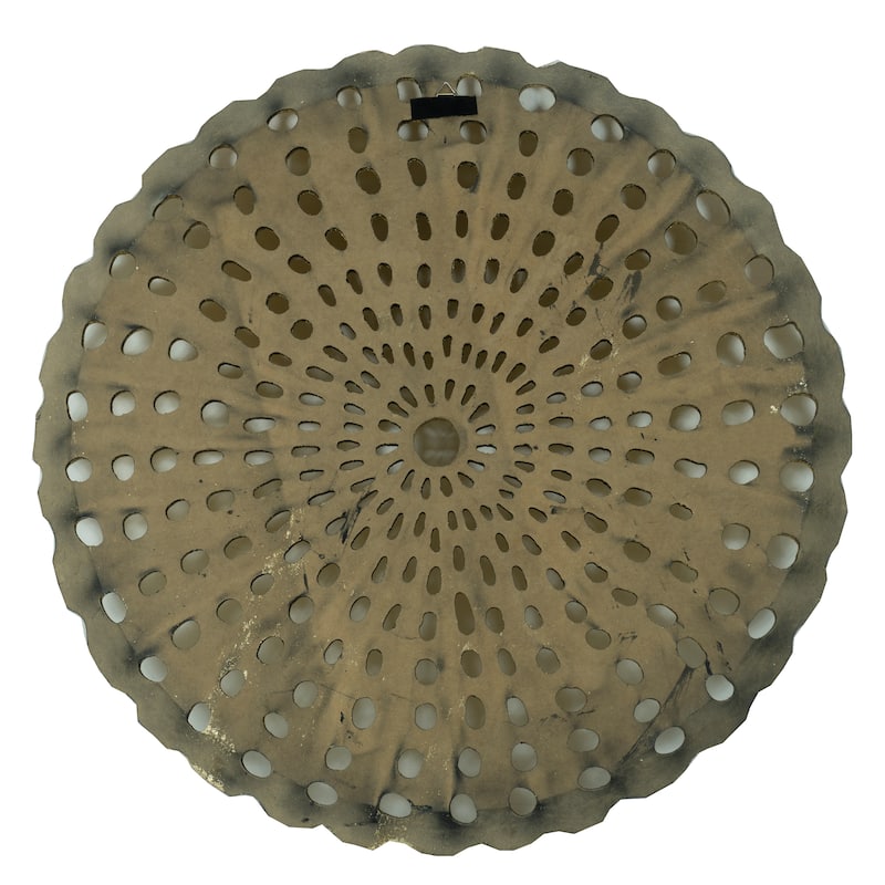 HUJI Abstract Gold Plate Wall Decor