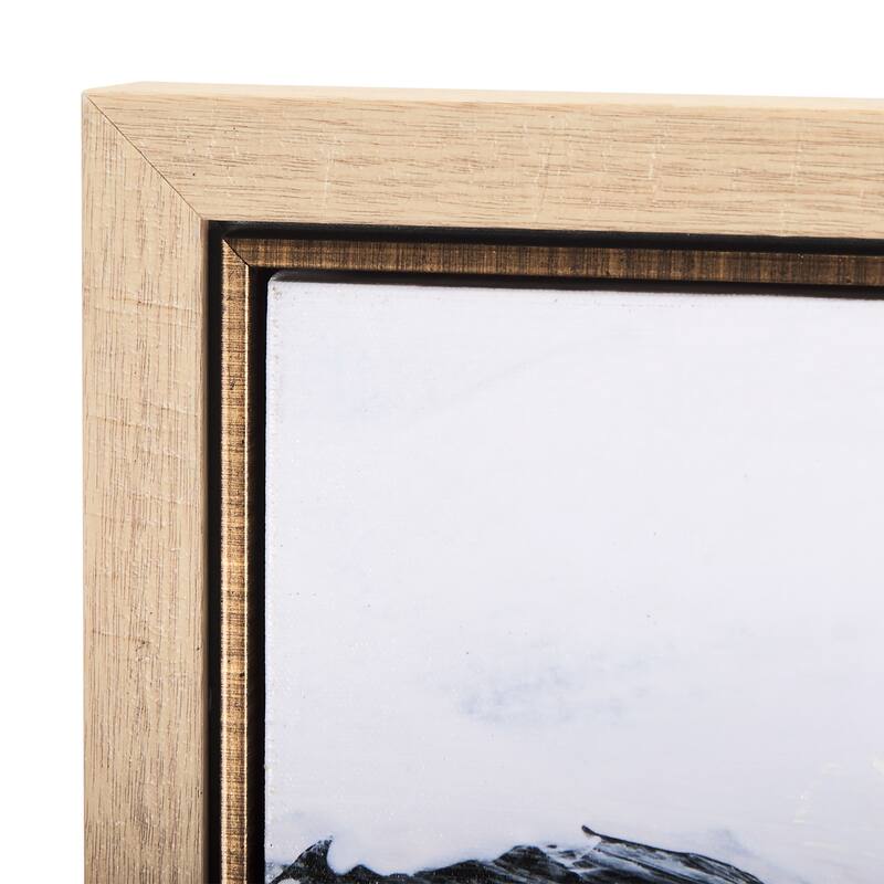 Black Strokes I (30 x 60) Framed Canvas Art Print