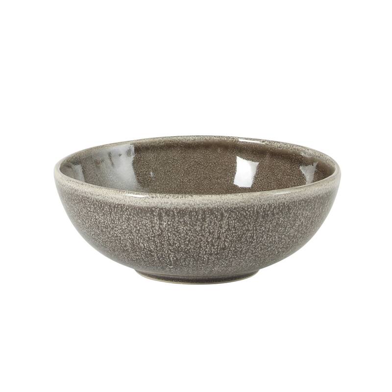 Gibson Elite Sandy Pines Stoneware Plates and Bowls Set - 12 Piece Reactive Glaze Dinnerware Set - Service for 4