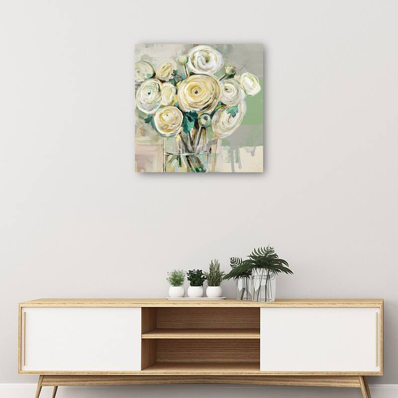 Ranunculus Gathering By Studio Arts Canvas Art Print