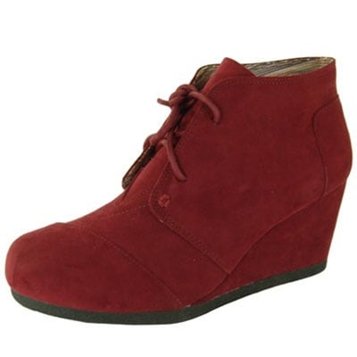 qupid red booties