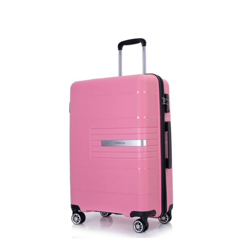 Hardshell Suitcase Double Spinner Wheels PP Luggage Sets Lightweight Durable Suitcase with TSA Lock,3-Piece Set (20/24/28)