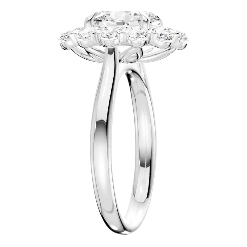 AEON Seraphine Spark Oval 2.50ct Lab Grown Diamond Cluster Double Halo Ring