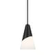 preview thumbnail 1 of 9, Crystorama Lighting Group TOR-901 Tori 3 Light 9" Wide Mini Pendant Matte Black