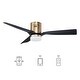 preview thumbnail 1 of 12, Pollux 52-inch Indoor Smart Ceiling Fan, Dimmable LED Light Kit & Remote Works with Alexa/Google Home/Siri