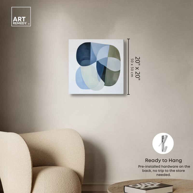 Serene Overlap II Canvas by Art Remedy, Gallery Wrapped