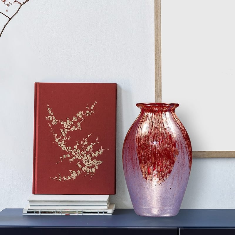 Heathrow Hand Blown Art Glass Vase