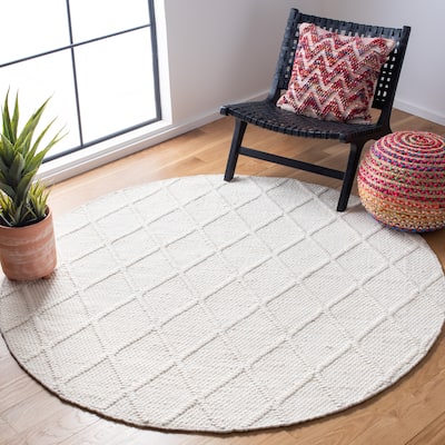SAFAVIEH Handmade Natura Metje Wool/ Viscose Trellis Rug
