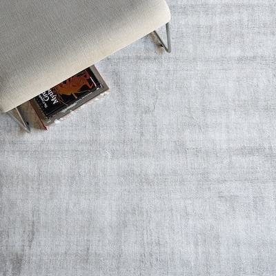 EXQUISITE RUGS Cloud Hand-loomed Wool/Bamboo Silk Ivory/Beige Area Rug.