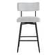 preview thumbnail 9 of 26, Elise Counter Height Swivel Bar Stool Chairs Set of 2 with Metal Frame
