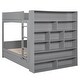 preview thumbnail 6 of 14, Full over Full Bunk Bed With 2 Drawers And Multi-layer Cabinet
