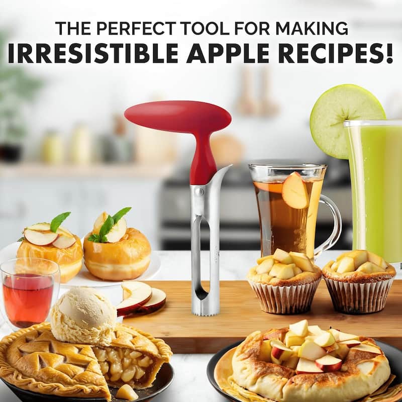 Zulay Kitchen Ultra Sharp Stainless Steel Apple Corer Tool