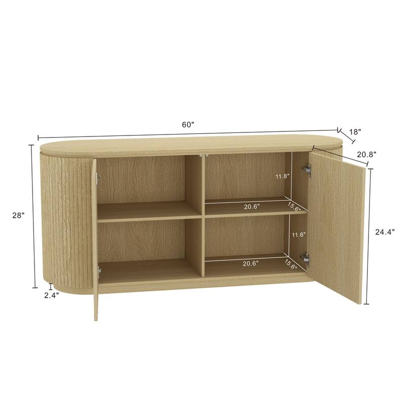 Manhattan Comfort Olivia 60" Sideboard