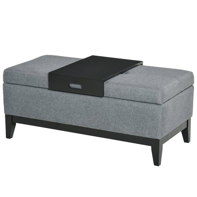 42" Rectangular Storage Ottoman Bench