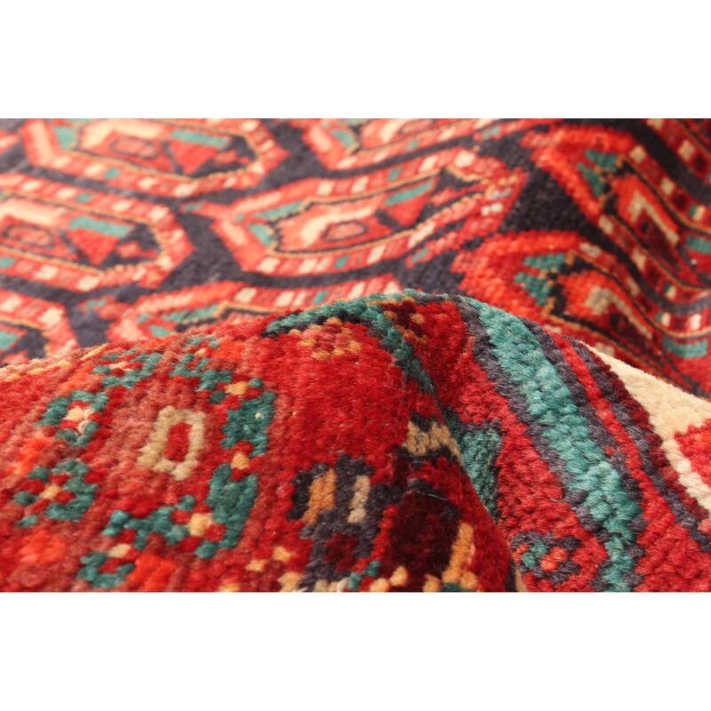 ECARPETGALLERY Hand-knotted Andelz Dark Navy Wool Rug - 4'6 x 7'6