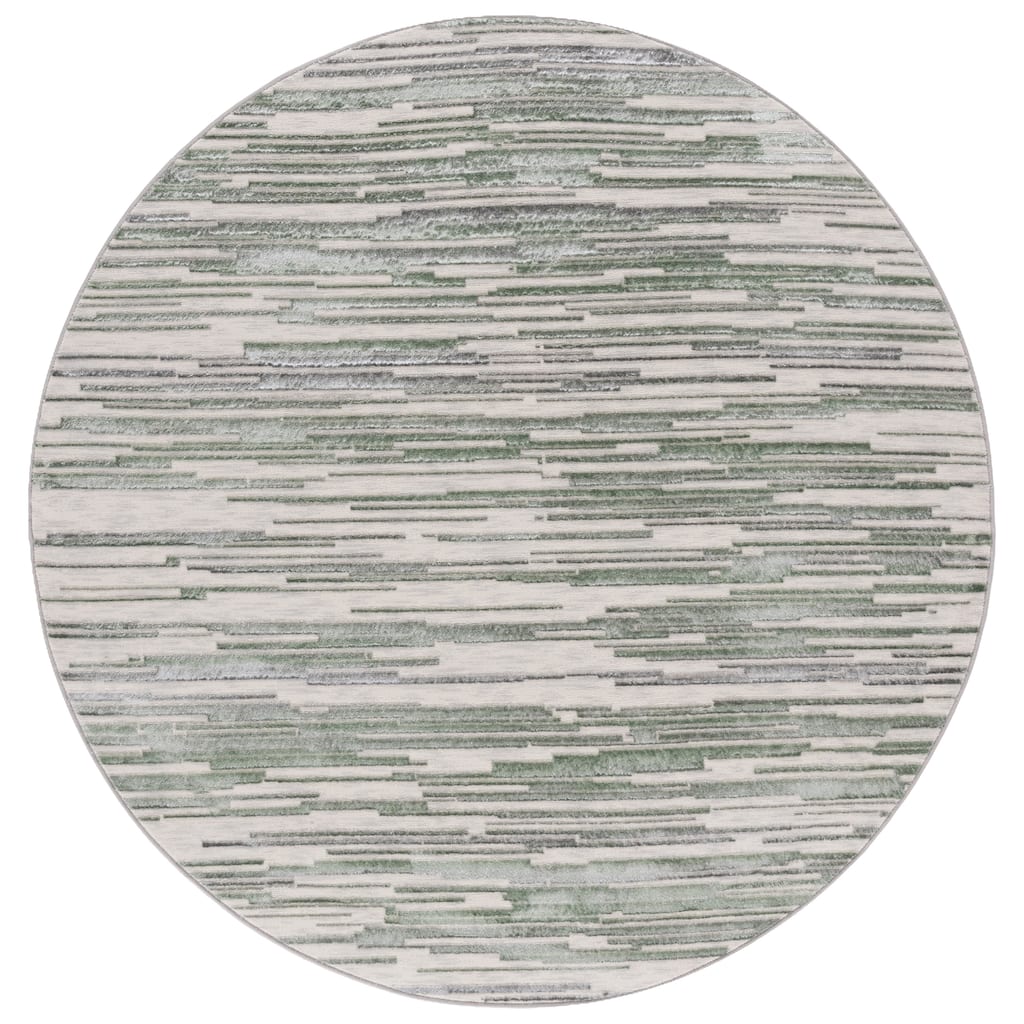 SAFAVIEH Orchard Limor Contemporary Striped Rug - 6'7" Round